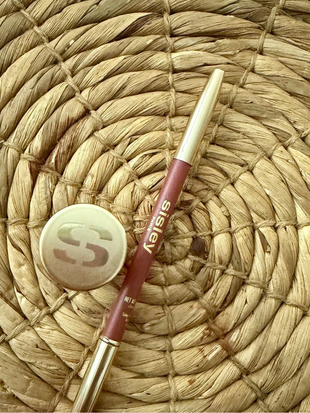 Sisley Lip Liner in Warm Brown with Gold Accents